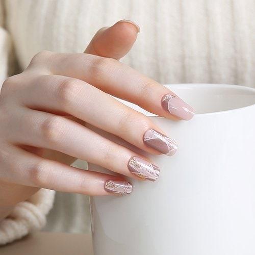 

Volume Gel Nail & Pad Sticker 34pcs Vacation Flower
