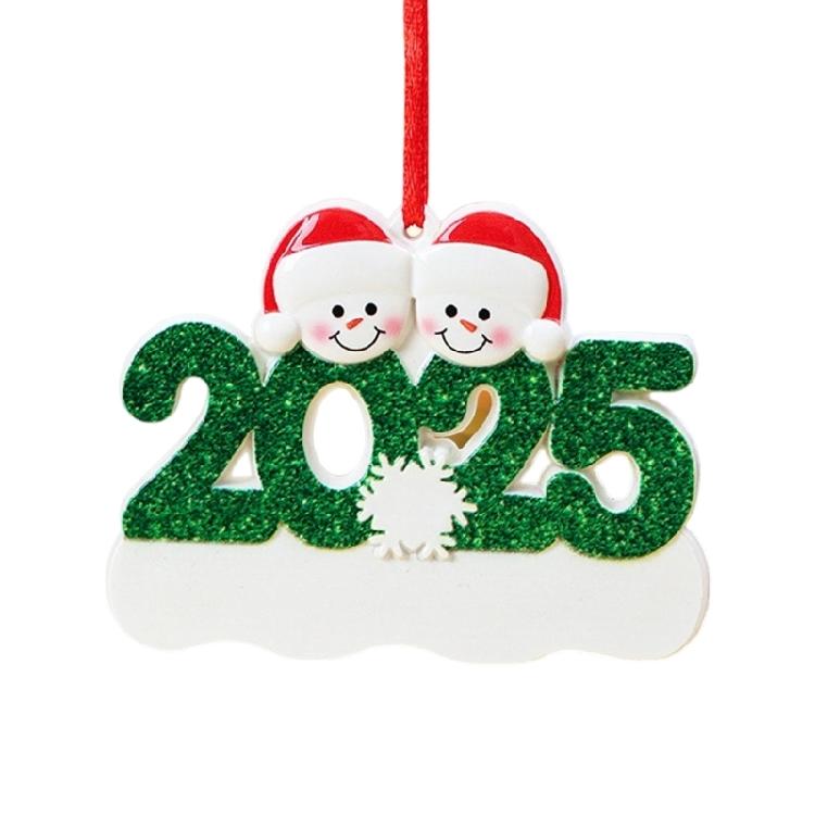Snowman Resin Christmas Ornament Customizable Decoration Safe For Children Family Holiday