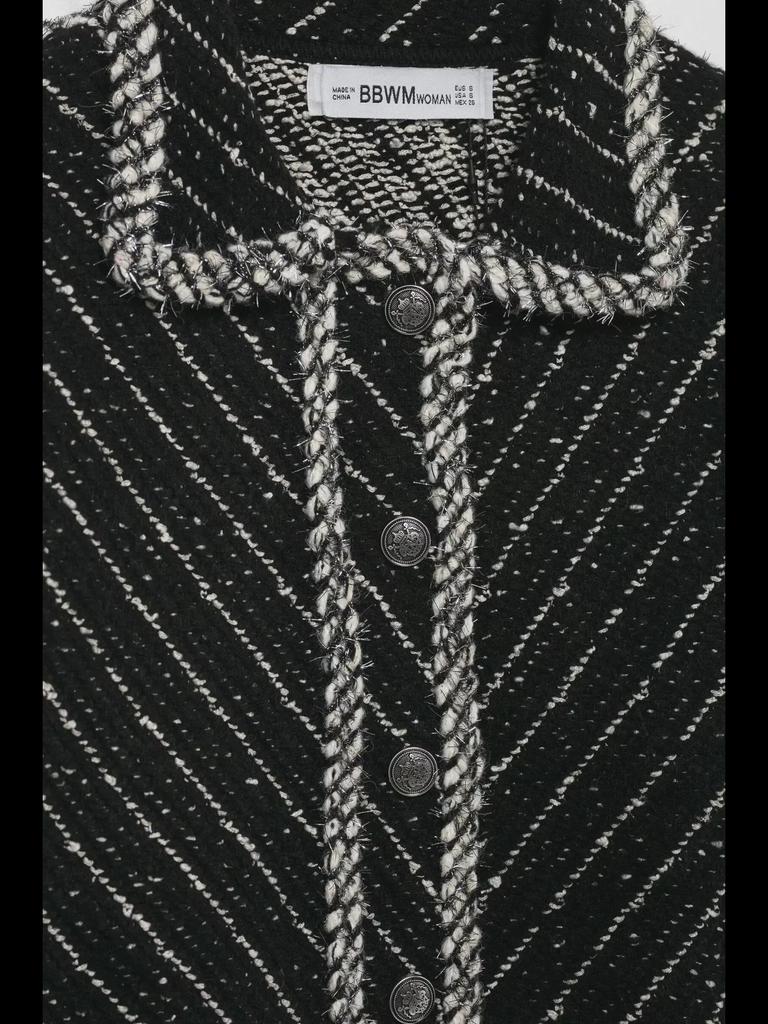 French Style Women's Knitted Suit: Single-Breasted Jacket + Short Skirt