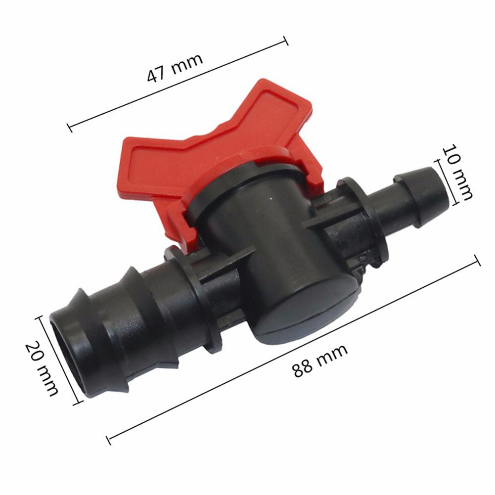 Pipe Valve Water Controller Bypass Valve Garden Tap Connector 1/4'' 3/8'' 1/2'' 5/8'' 3/4'' Tube Drip Irrigation Joint 1/10Pcs