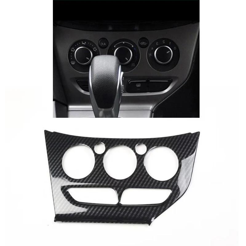 RHD For Ford Focus MK3 2012  ABS Carbon Fiber interior Decoration Accessories door amrest window rise gear  A/C control panle