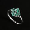 Natural Opal Heart Ring 925 Sterling Silver Gemstone Fine Jewelry for Women Birthday Anniversary Party Gift
