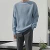 Men's 2023 Autumn/Winter Loose Round Neck Sweater - Casual, High-End, Simple Style for Couples