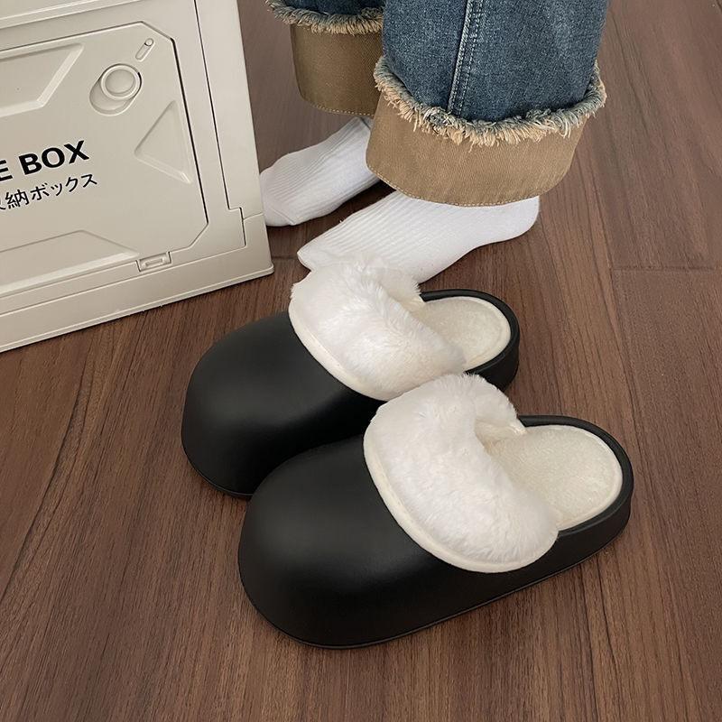 Baumwollpantoffeln mit dicken Sohlen