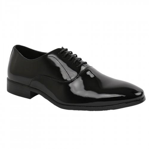 Where's That From Mens Patent Leather Low Heel Oxford Shoes