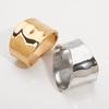 DIEZI Hip Hop Simple Irregular Geometric Cuff Bangles Fashion Gold Silver Color Spring Bracelet Bangles For Women Men Jewelry