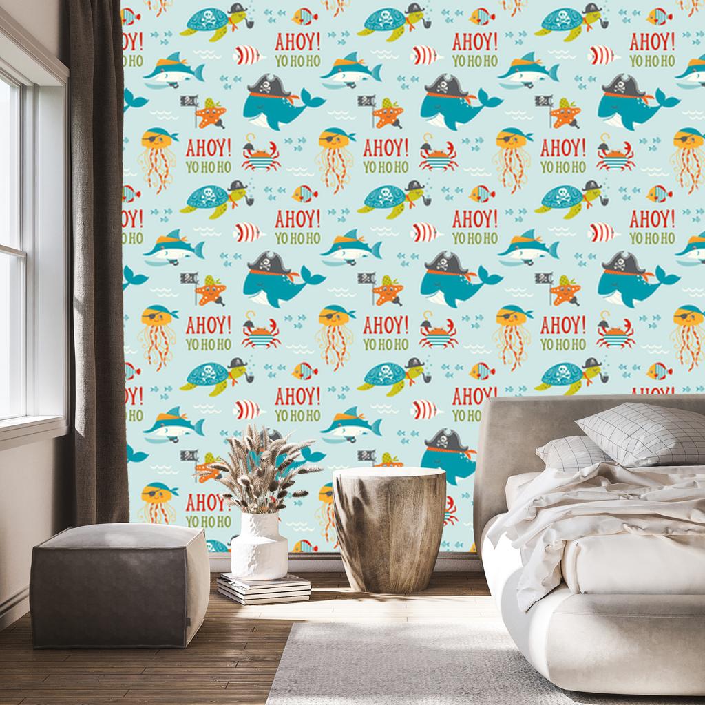 Pirates wallpaper for living room and bedroom 50x1000