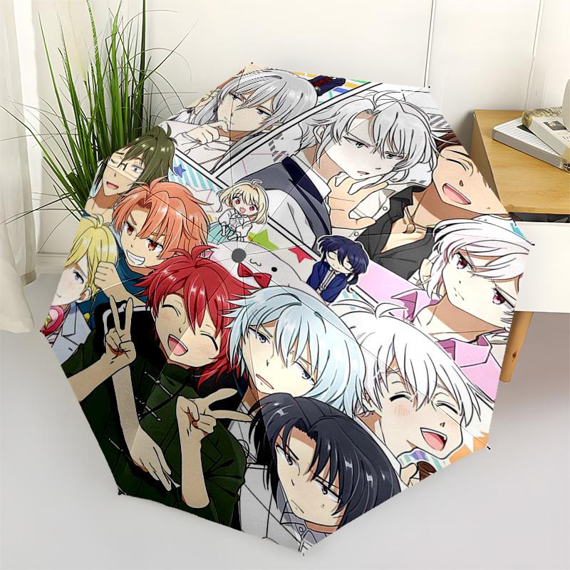 

1pc Outdoor Umbrella with Anime Characters - Automatic Opening/Closing - Portable 3-Fold Design - 8-Rib Iron Frame - Perfect Gift for Fans, Trave