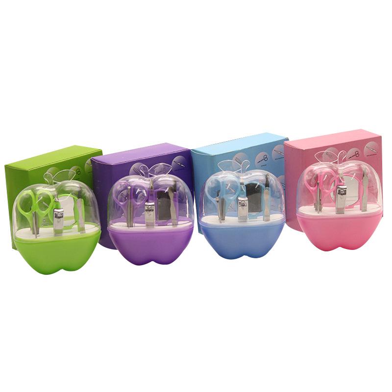 8-Piece Apple Nail Art Manicure Set with Nail Clippers