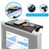 Television Computer Monitor Shelf Remote Control Set-top Box Storage Bracket (Black)