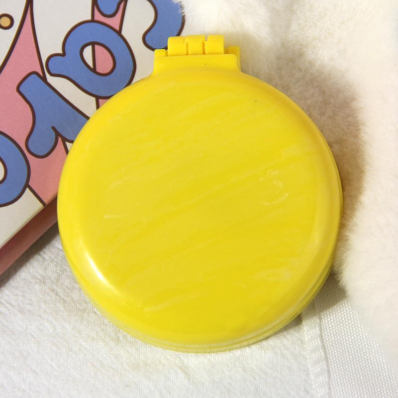 Cute Cartoon Folding Comb with Cosmetic Mirror for Girls Air Cushion Massage Portable Comb  Kids Dress Up Makeups Toy Gifts