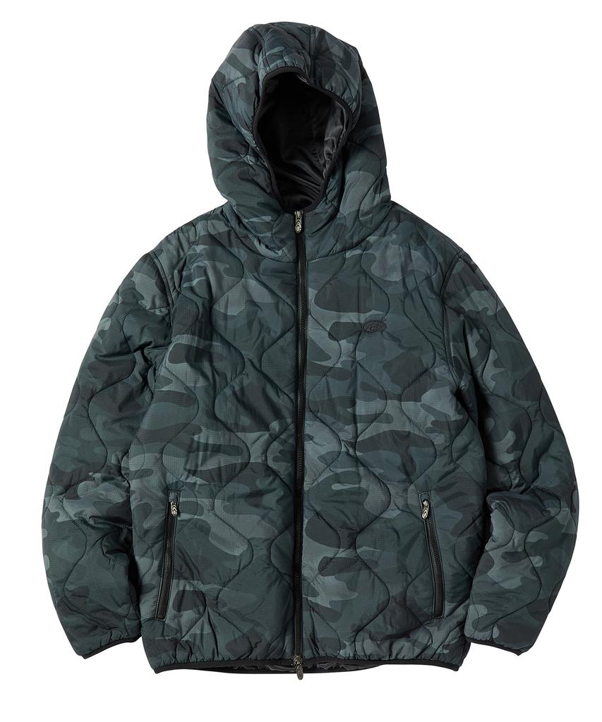 Travel Camo Light Quilted Jacket Green