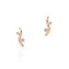 Canal 4C Diamond 10K Pink Gold Earrings 152326153103