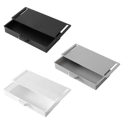 2Pcs Plastic Adhesive Under Cabinet Storage Boxes Under Desk Drawer Organizers Household Organization Tool