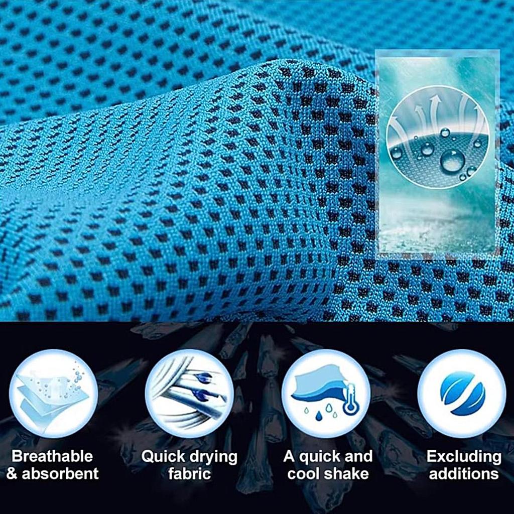 Cool Towel 12x31 Inch Breathable Instant Quick Drying Cool Towels For Extreme Heat For Men Women Runners Gym Workout Home