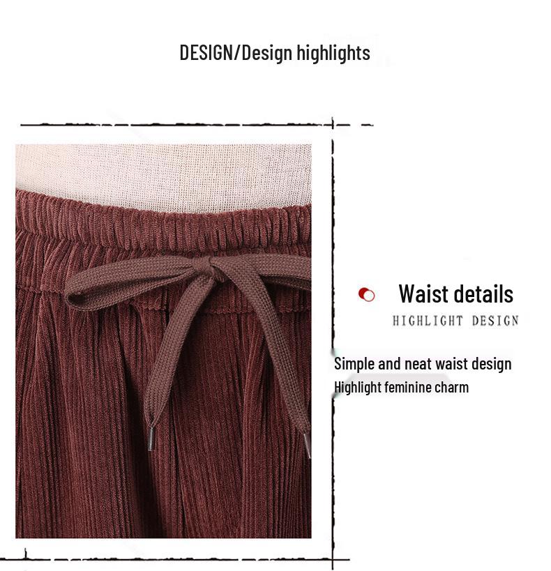 Women's Trendy Corduroy Fleece-Lined Harem Pants - New for Autumn/Winter 2024