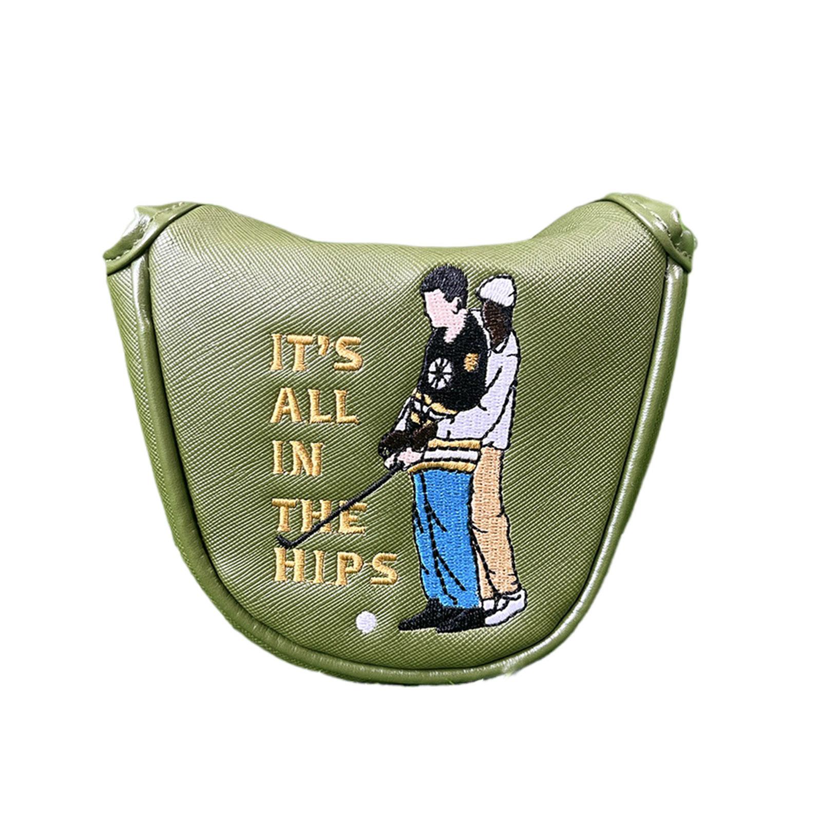 

Вышитый чехол для гольфа в стиле монтажа, модная и прочная защита для клуба, чехол для гольфа c-style semicircle