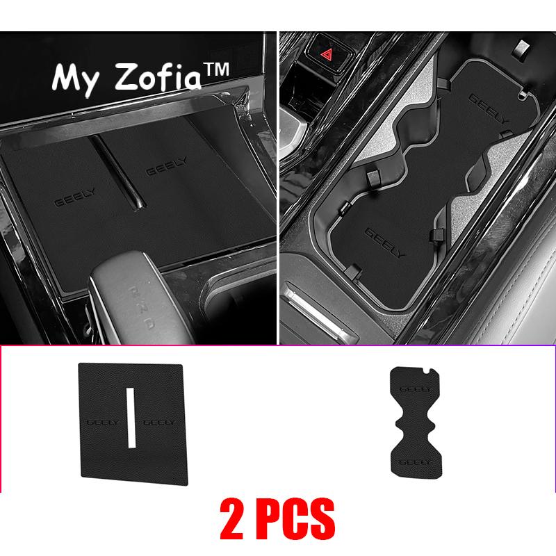 For Geely Cityray 2024 2025 Boyue Car Anti-Slip Door Groove Mats Gate Slot Pad Mat Non-Slip Pad Water Protect Auto Accessories