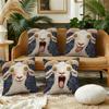 Whimsical Screaming Sheep cushion cover Pillow Case Plush Fabric Soft Double Sided Print Sofa Cushion Cover Throw Pillow Covers