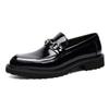 Fashion Men Leather Shoes Slip On Business Dress Shoes D379