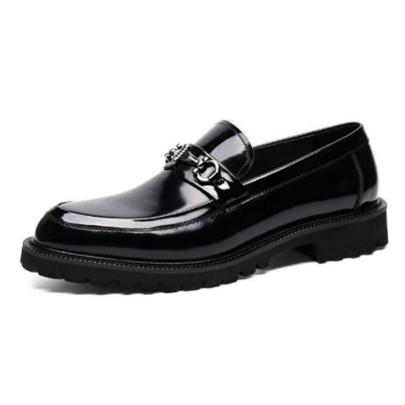 Fashion Men Leather shoes slip on Business dress shoes D379