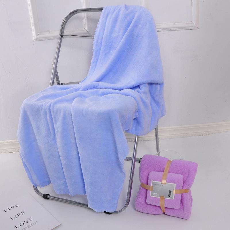 Mutter-Kind Korallenfleece Badetuch-Set - Weich, Dick, Saugfähig, 300g, Große Größe für den Heimgebrauch