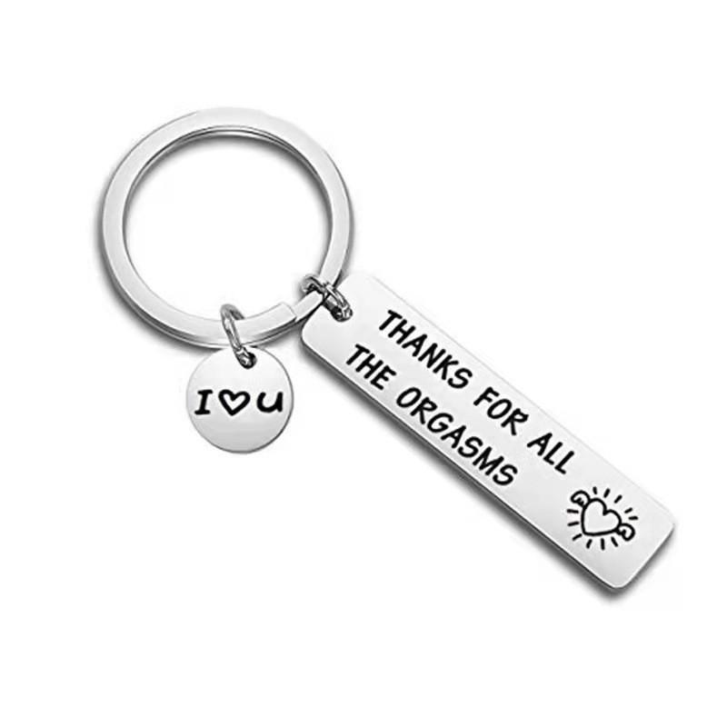 Steel Versatile Stainless Keychain Thanks For All The Orgasms Excellent Gift For Holidays Festivals And