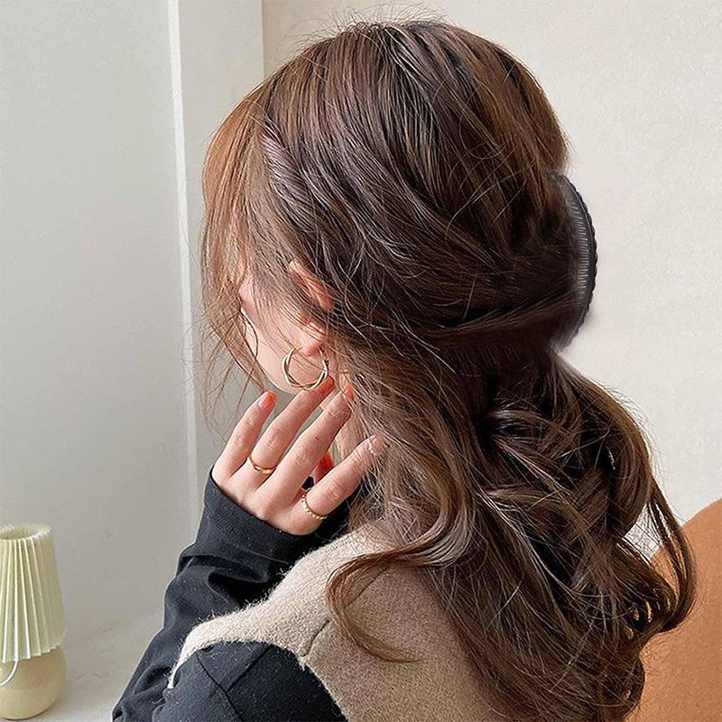 Banana Hair Clip 3 Pieces,Banana Clip For Thin To Thick Hair,Ponytail Holder Clips,Classic Fishtail Combs Tool For Women & Girl
