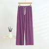 Women's Wide-legged Trousers Summer Versatile Thin Section Loose Dragging High Waisted Outside Wearing Casual Trousers