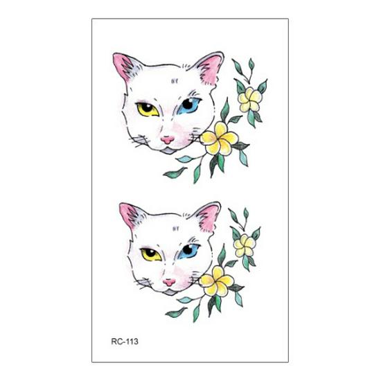 Waterproof Gradient Color Cartoon Temporary Tattoos for Men & Women