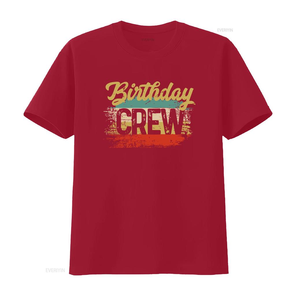 Mens Vintage Birthday Crew T Shirt Squad Fifty Party Grunge Bday Soft Matching Man vintage Washed graphic Slightly Unisex