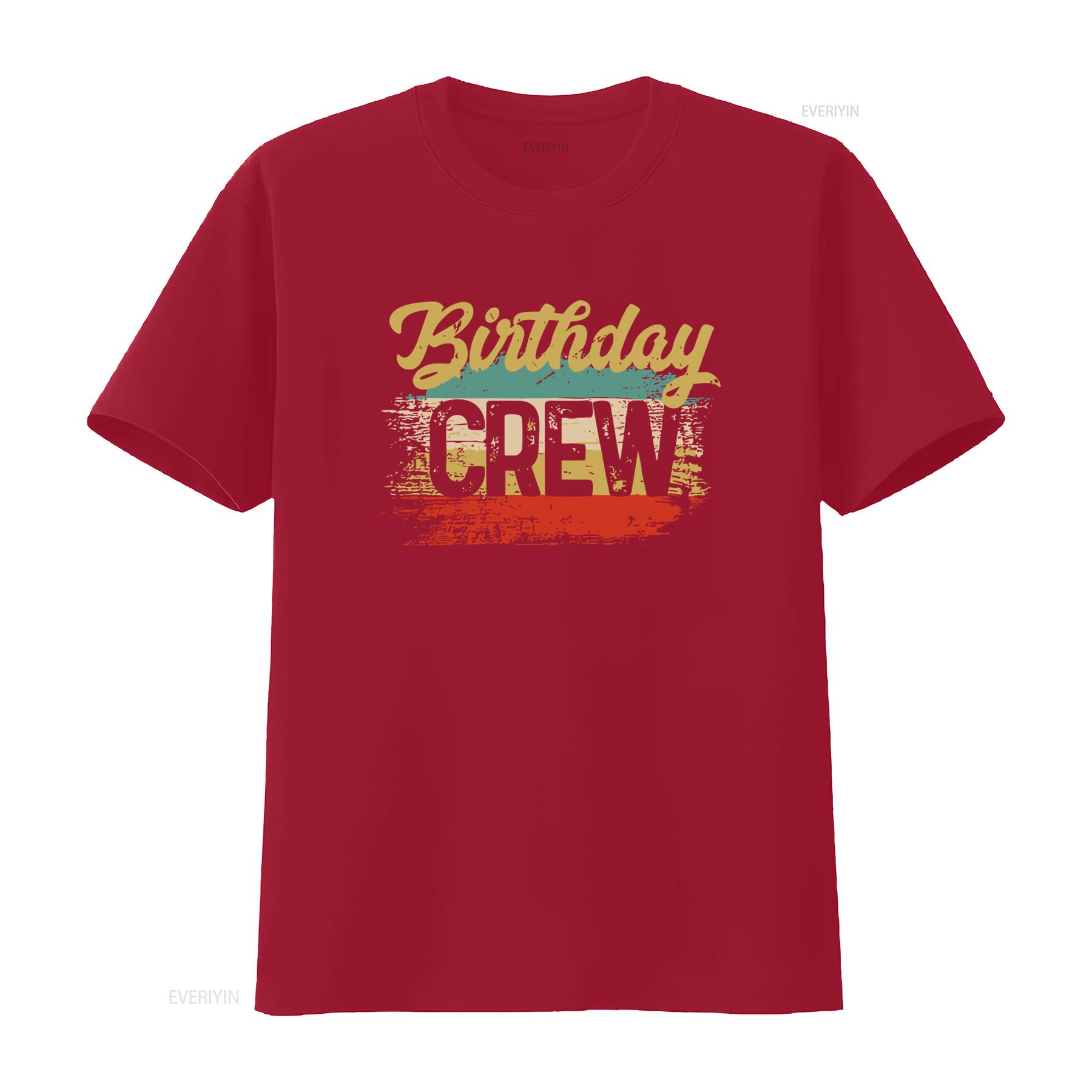 Mens Vintage Birthday Crew T Shirt Squad Fifty Party Grunge Bday Soft Matching Man vintage Washed graphic Slightly Unisex S