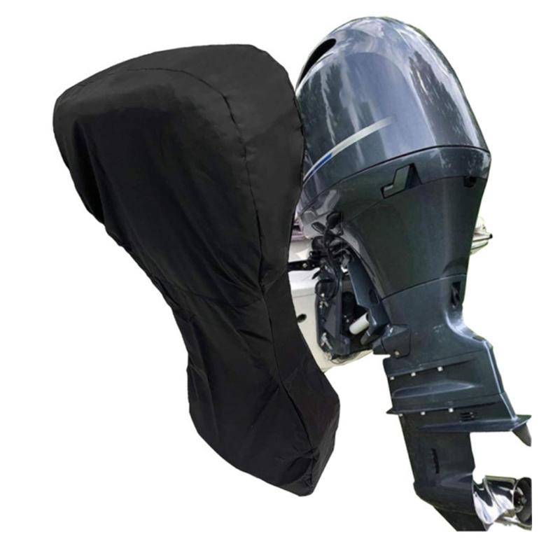 Marine Engine Protector Outboard Motor Shroud Cover With Zippered Closure Drawstring Design For 0-5HP Motors Waterproof