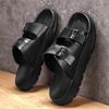 Fashion CYYTL Mens Summer Slippers Casual Outdoor Beach Shoes Sandals Walking Slides Comfort Lightweight Designer Leather Fashion Luxury