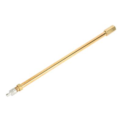 A ABSOPRO Tire Valve Stem Air Inflation Adapter Durable 200mm Long Tire Valve Extension Copper Silver Tone