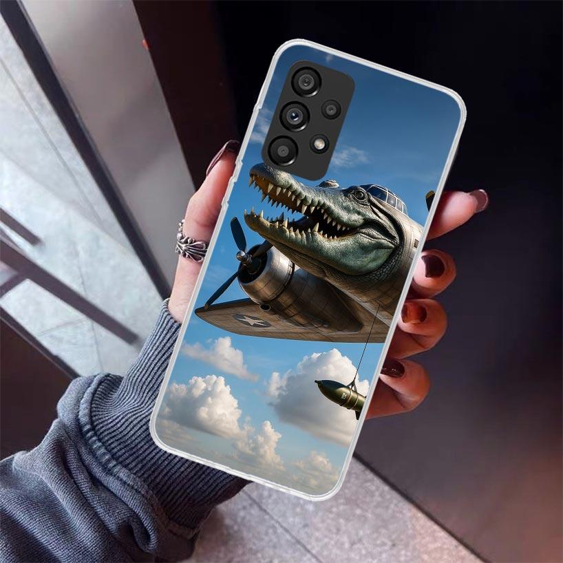 Italian Brainrot Animals Phone Case For Samsung Galaxy A52 A51 A50S A32 A22 A12 A02S A72 A71 A31 A70 A30S Note 20 Ultra 10 Plus