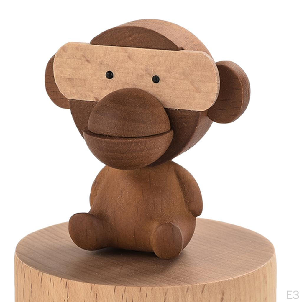 With Melody, Wooden Musical Box For Baby Shower Gift, Happy Birthday Gift