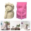 Flower Pot Silicone Mold Crown Girls Pen Holder Mold for DIY Succulent Planter