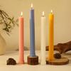 27CM Toothed Long Pole Candle Household Romantic Wedding Souvenir Odorless Color Pole Wax