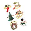 Metal Napkin Holders Christmas Reindeer Table Accessories for Holiday Dinner Party Setting Tableware Decoration P9YB