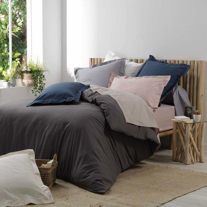 Taies de Traversin - PROMO LINGE - Percale - 185 x 85 cm - Bleu