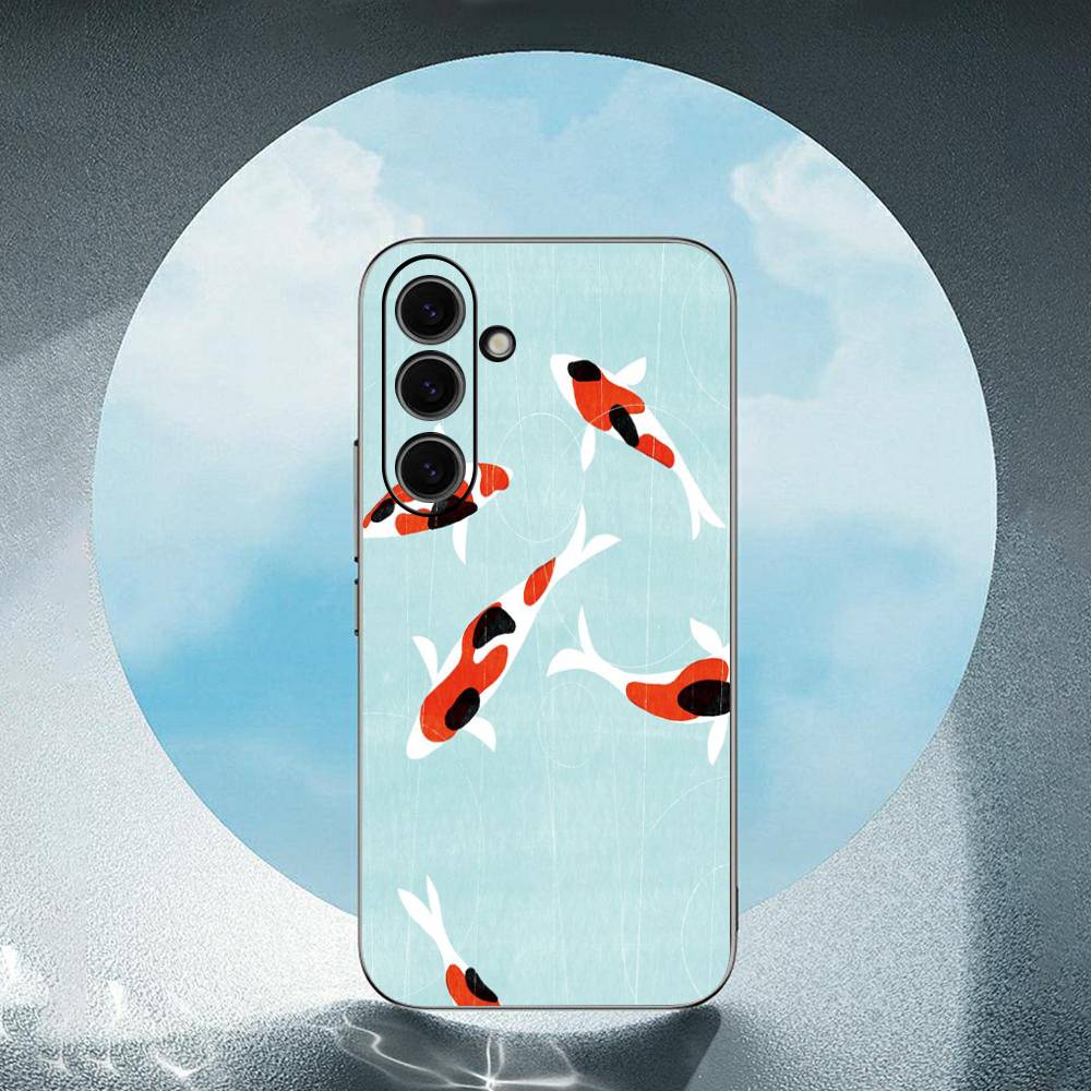 

Goldfish Luxury For Samsung Galaxy S23 S24 S25 Ultra S22 Plus S21 Black Soft Case Waterproof Soft Case SamsungS20 5G