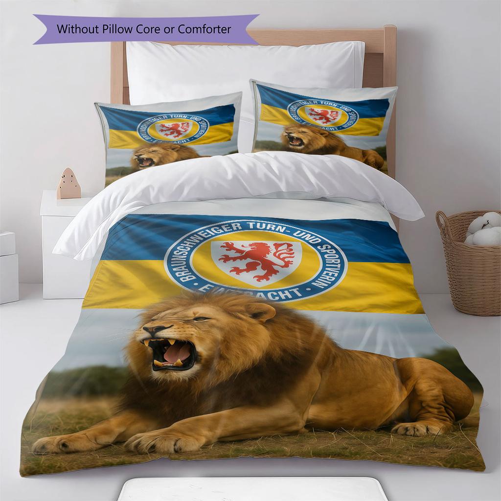 Eintracht Spirit Bedding Quilt Set Quilt Cover Pillowcase Home Decoration Birthday Gift (1 * duvet cover + 2 * pillowcase, without core)