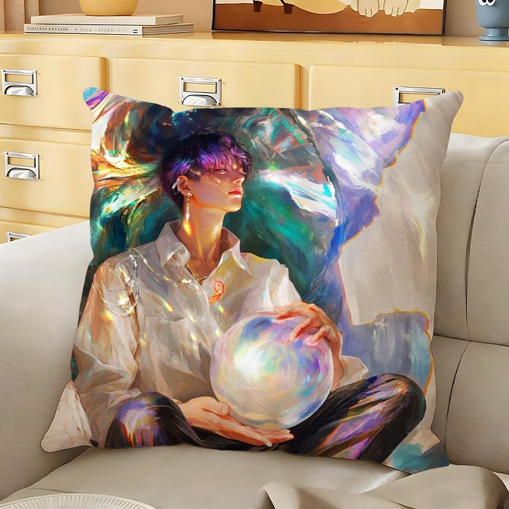RRafayel Love DDeepspace Cushion Cover Soft Durable Reversible Pillow Cover Home Car MultiScene Daily Comfort Pillowcase