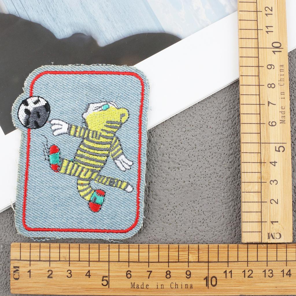 Hot-Selling Cloth Stickers Cartoon Embroidery Stickers Jeans Knee Stickers Ripped Holes Repair Embroidery Label Adhesive Patch Stickers