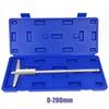 Depth Vernier Caliper 0-150/200/300mm 0.02mm Precision Aluminum Steel Measuring Tool with Case for Workshop Machine Shop