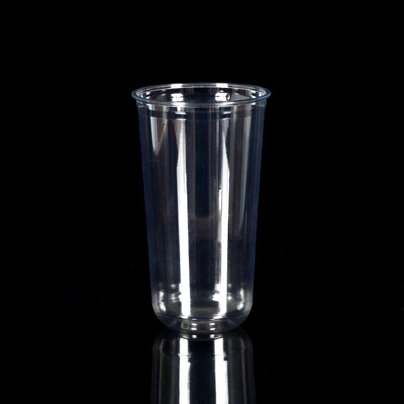 Disposable U-Shaped PET Cup for Cold Drinks, Milk Tea, Coffee, or Cocktails