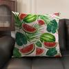 Fruit Cut Art Ins Simple Cushion Cover Natural Linen Organic Fabric DoubleSided Printing Sofa Home Decor Gift Pillow Case