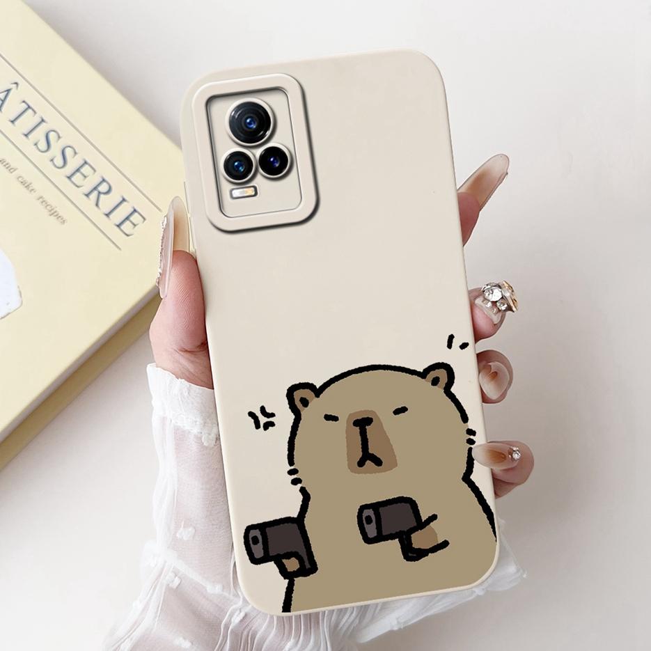 For Vivo V21e 4G Case V2061 Cute Funny Animals Painted Cover Soft Silicone Phone Case For Vivo V21 V 21 e VivoV21e Fundas Bumper