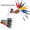 Alligator Clip To Breadboard Jumper Wire Test Lead Dupont Cable 10pin 20cm Male Female for Arduino Microbit Nano LED Strip